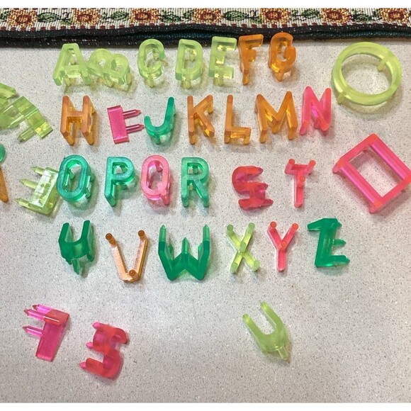 Lite Brite Numbers Accessory Kit + Alphabet & Peg Refill Sets Light Bright 1968 - Picture 7 of 16